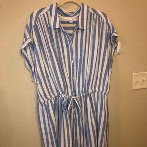 Striped Summer Dress with cinched waist